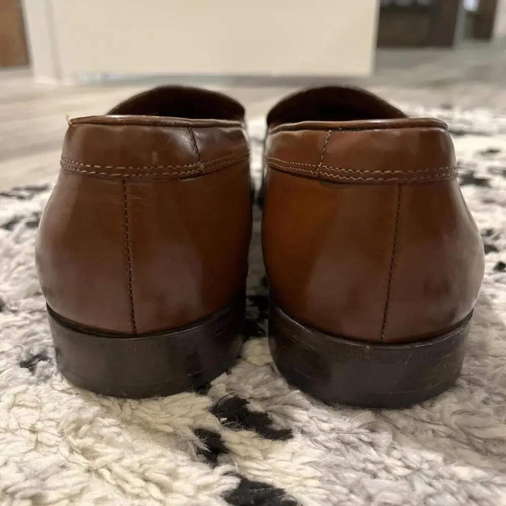 BRUNO MAGLI MENS TASSEL LOAFERS “VENTURA” MADE IN ITALY SIZE 10.5M GOOD COND!